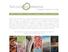 Tablet Screenshot of fullcircleartists.com